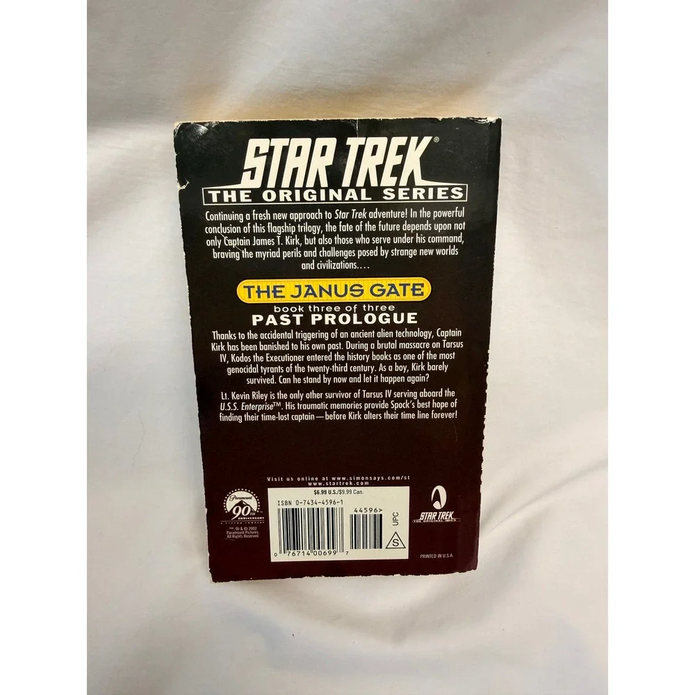 Star Trek TOS The Janus Gate Book 3 Past Prologue L.A. Graf Paperback 2002